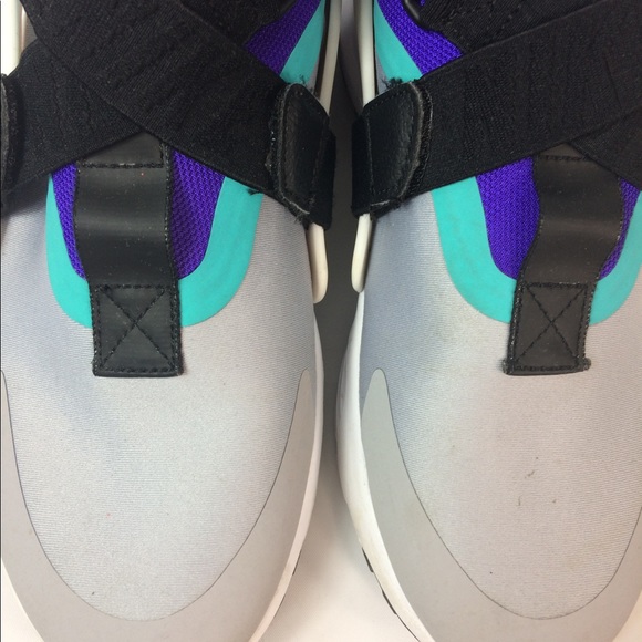 Nike Air Huarache City Size 8 Gray Purple Aqua - Picture 8 of 11